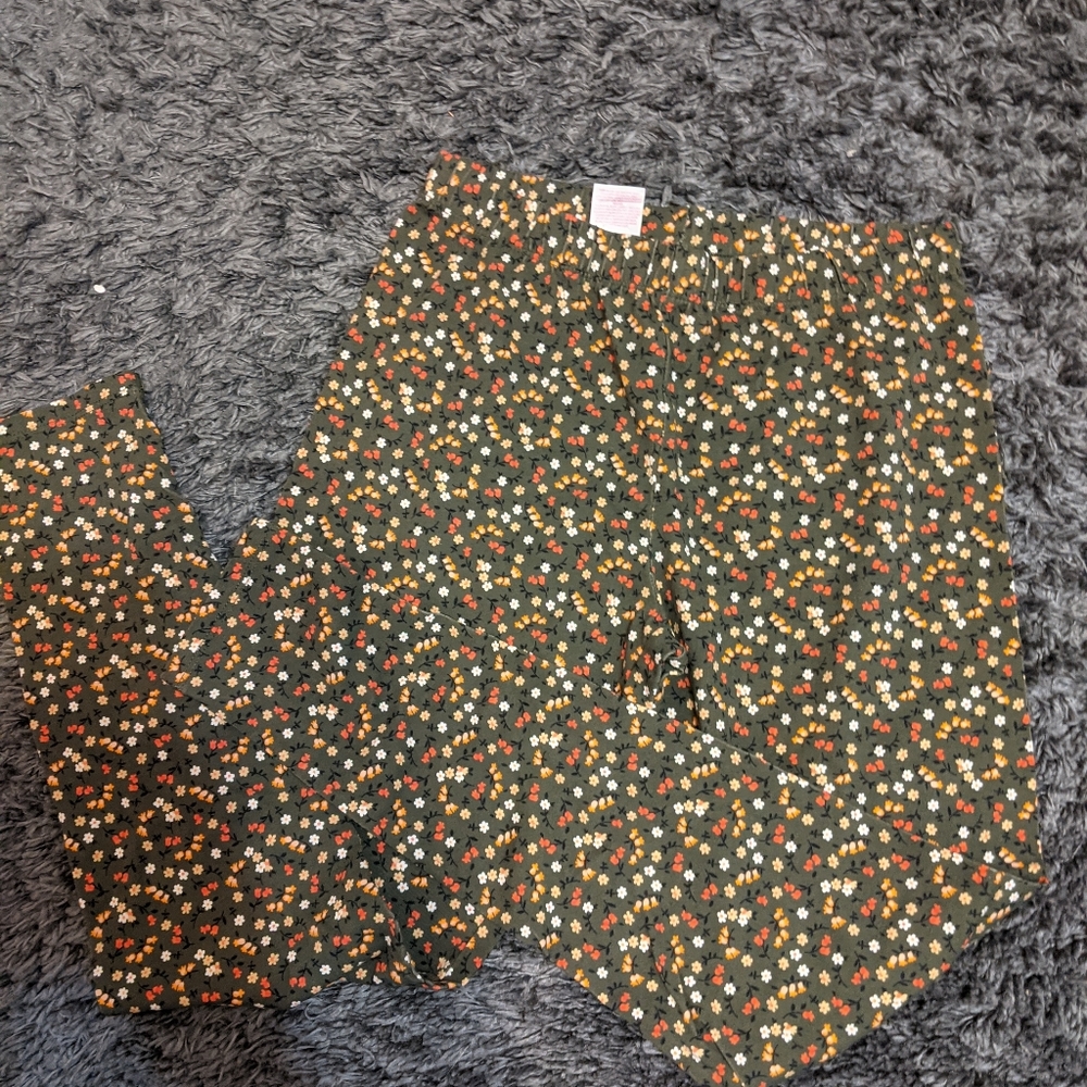 Flower print leggings